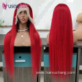 Wholesale Red Lace Front Virgin Hair Brazilian Wigs